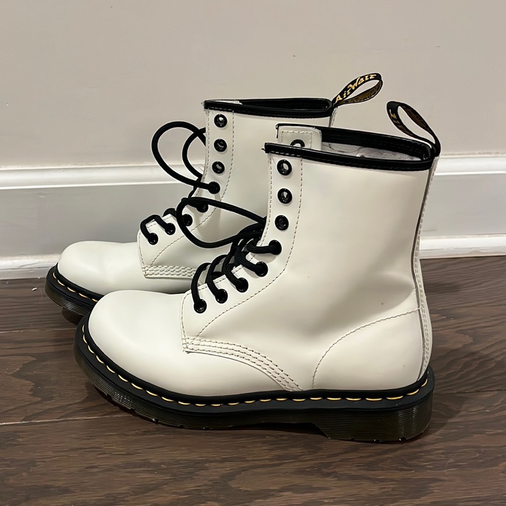 Woman’s White Doc Martens